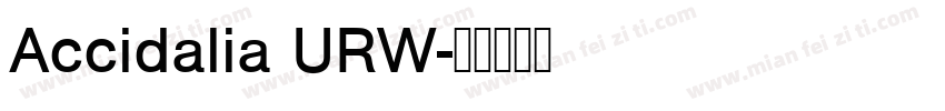 Accidalia URW字体转换